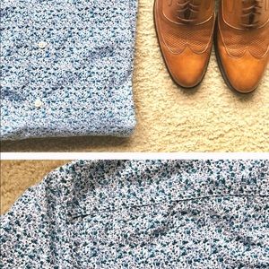 Banana Republic Slim Fit Floral LS Button Down